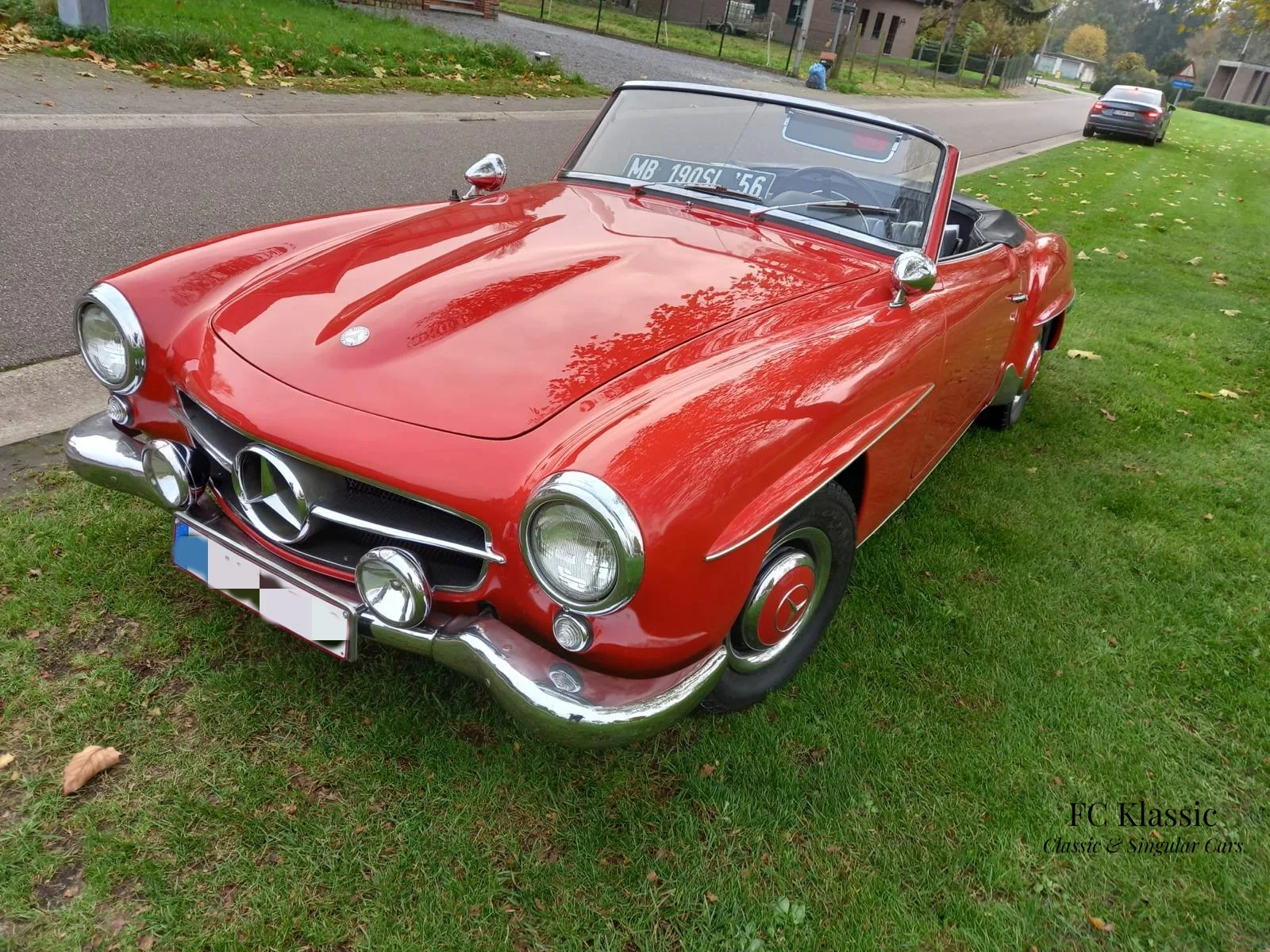 Mercedes Benz 190 Sl de 1955 — 17.525 km — 1.900cc , 4 cilindros en linea. — 105 CV — Bruselas, Bélgica.