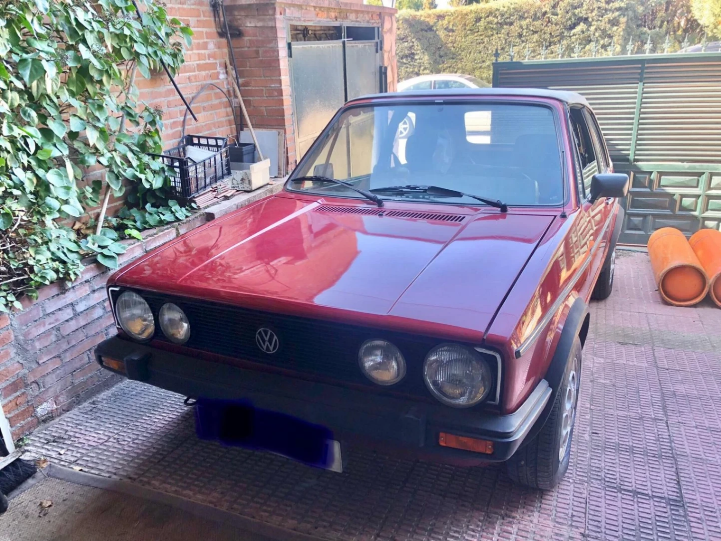 volkswagen golf 1.8 gli cabriolet mk1 — 192.000 km — Gasolina 1800cc k-jetronic — 112 CV — Madrid, España